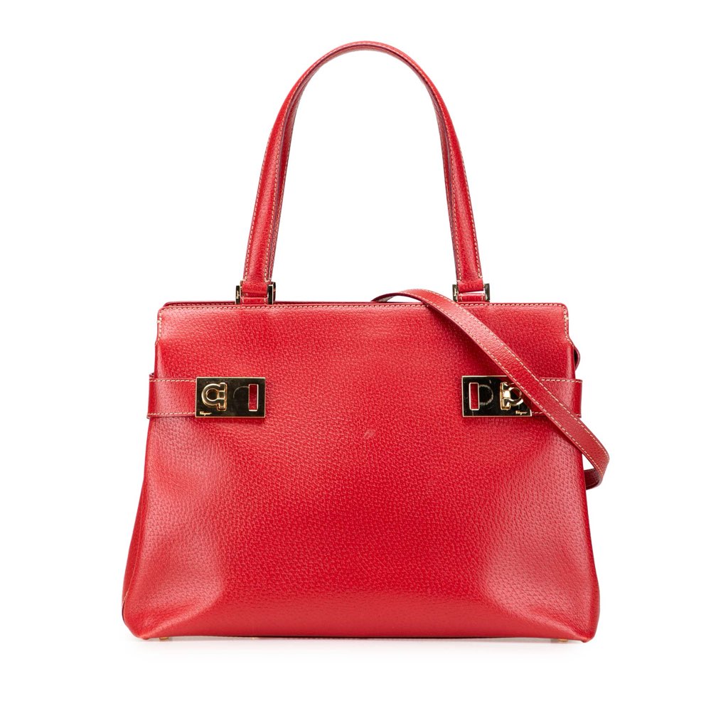 Salvatore Ferragamo Leather Nencia Satchel