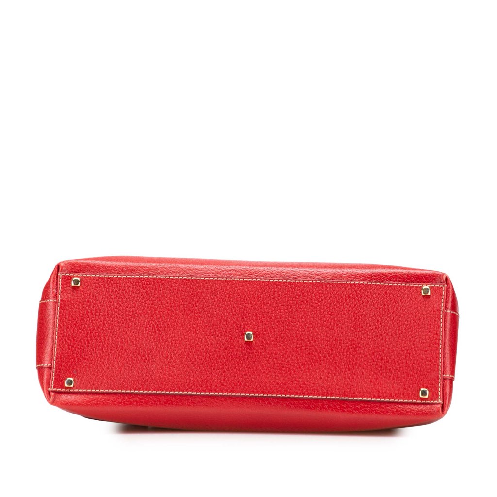 Salvatore Ferragamo Leather Nencia Satchel - Image 6