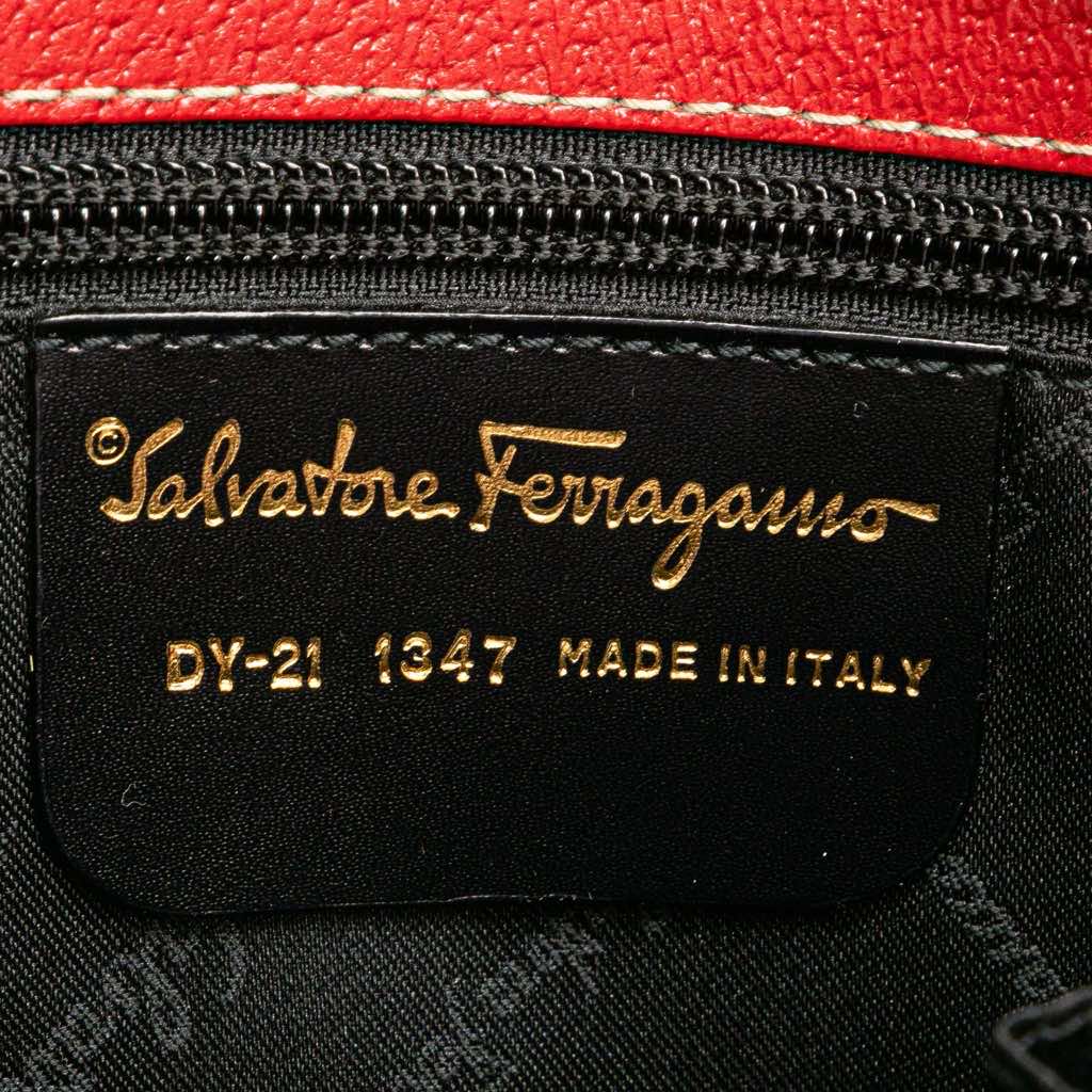 Salvatore Ferragamo Leather Nencia Satchel - Side view