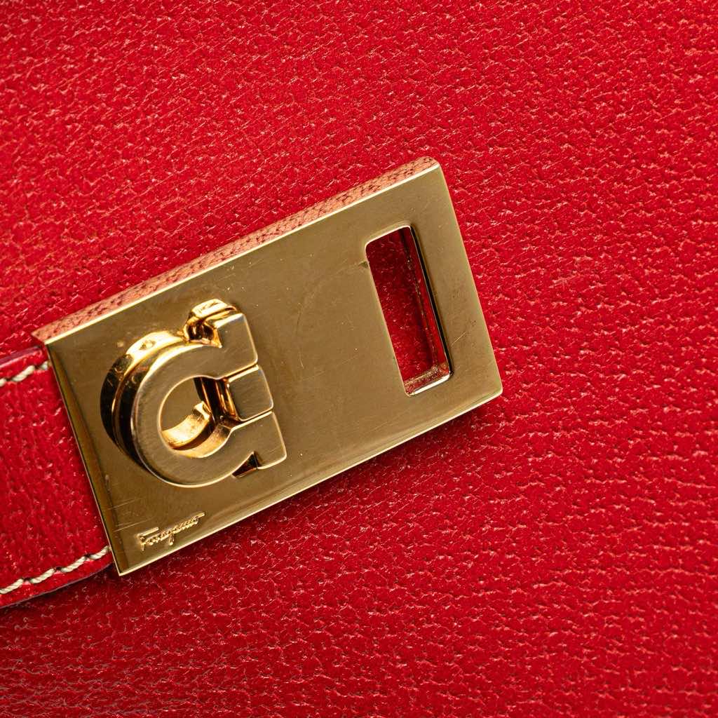 Salvatore Ferragamo Leather Nencia Satchel - Detail 2