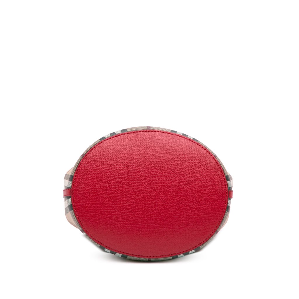 Burberry Haymarket Check Coated Canvas Lorne Bucket Bag - 3