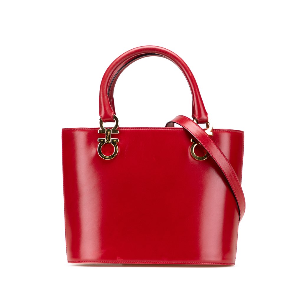 Salvatore Ferragamo Leather Gancini Satchel