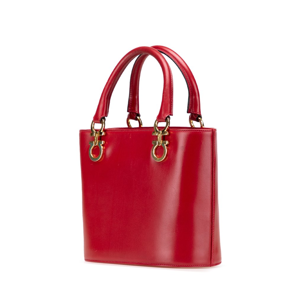 Salvatore Ferragamo Leather Gancini Satchel - 2