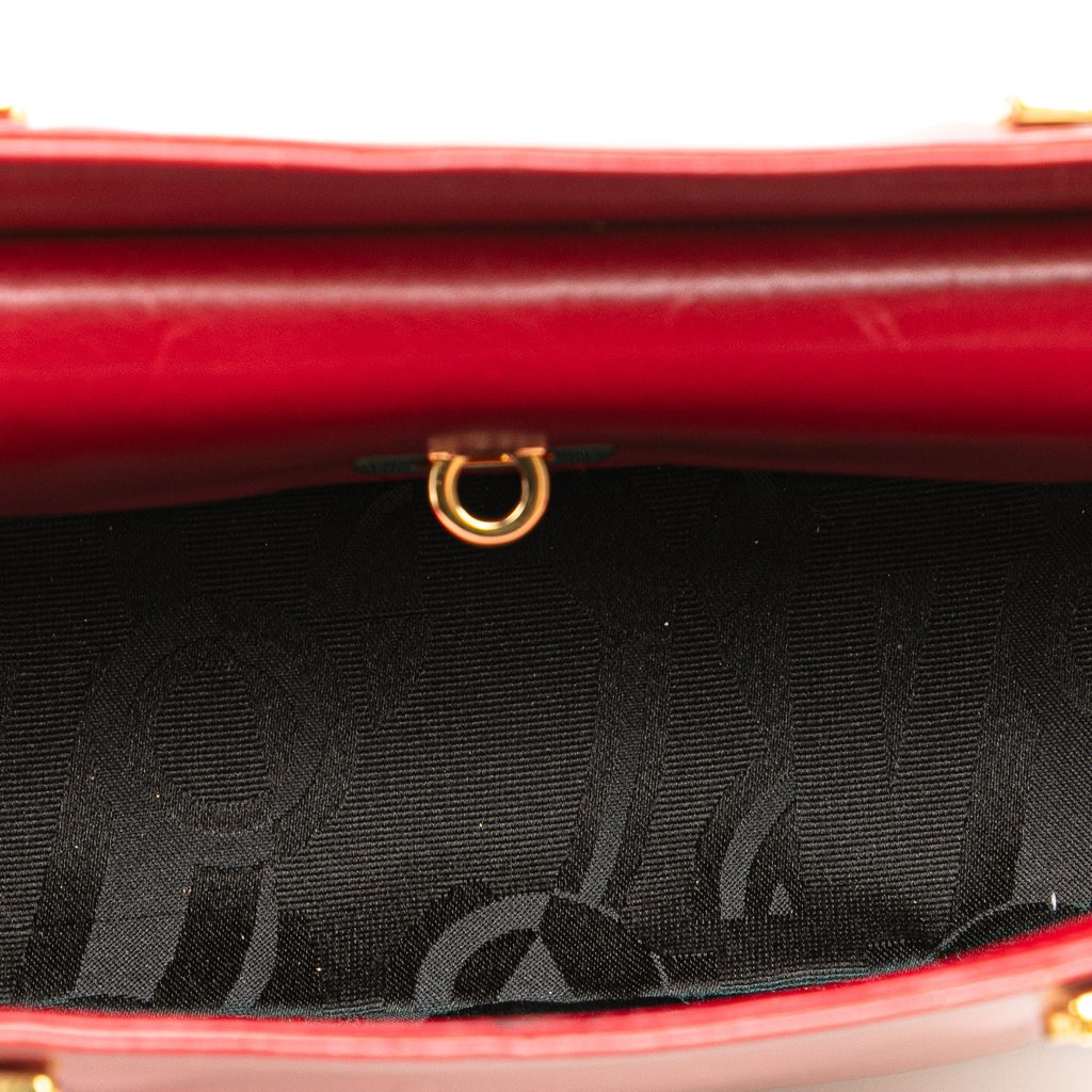 Salvatore Ferragamo Leather Gancini Satchel - 4