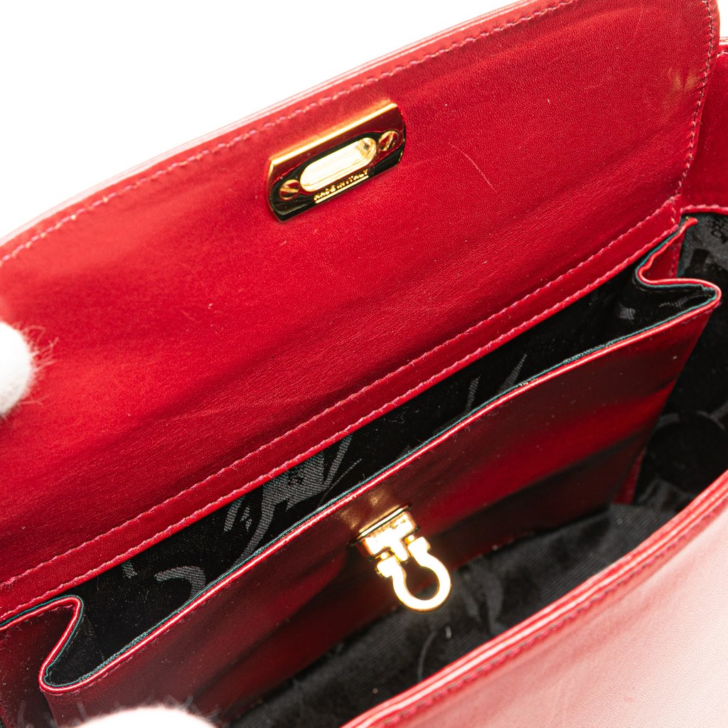 Salvatore Ferragamo Leather Gancini Satchel - 5