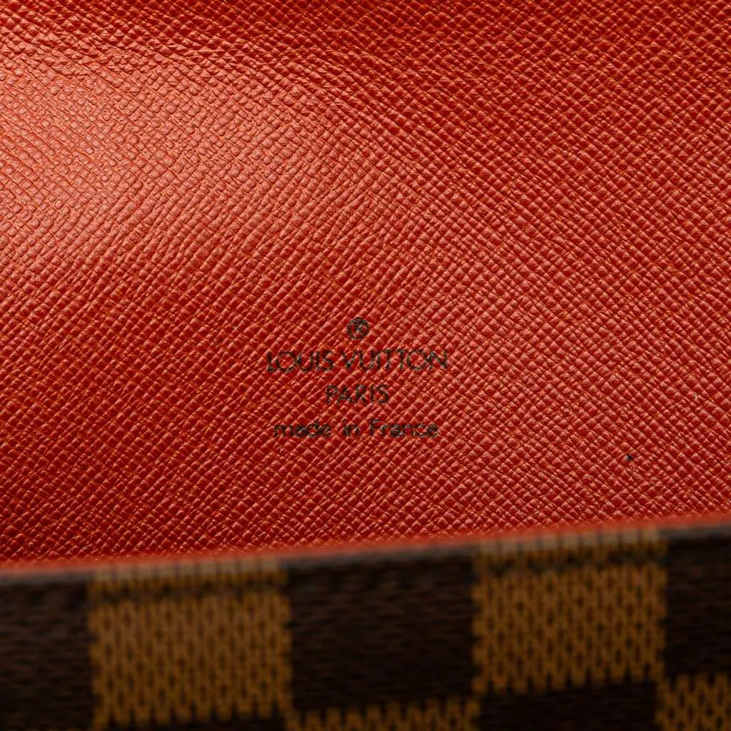 Louis Vuitton Damier Ebene Tribeca Long Brown Canvas Very good - Box View