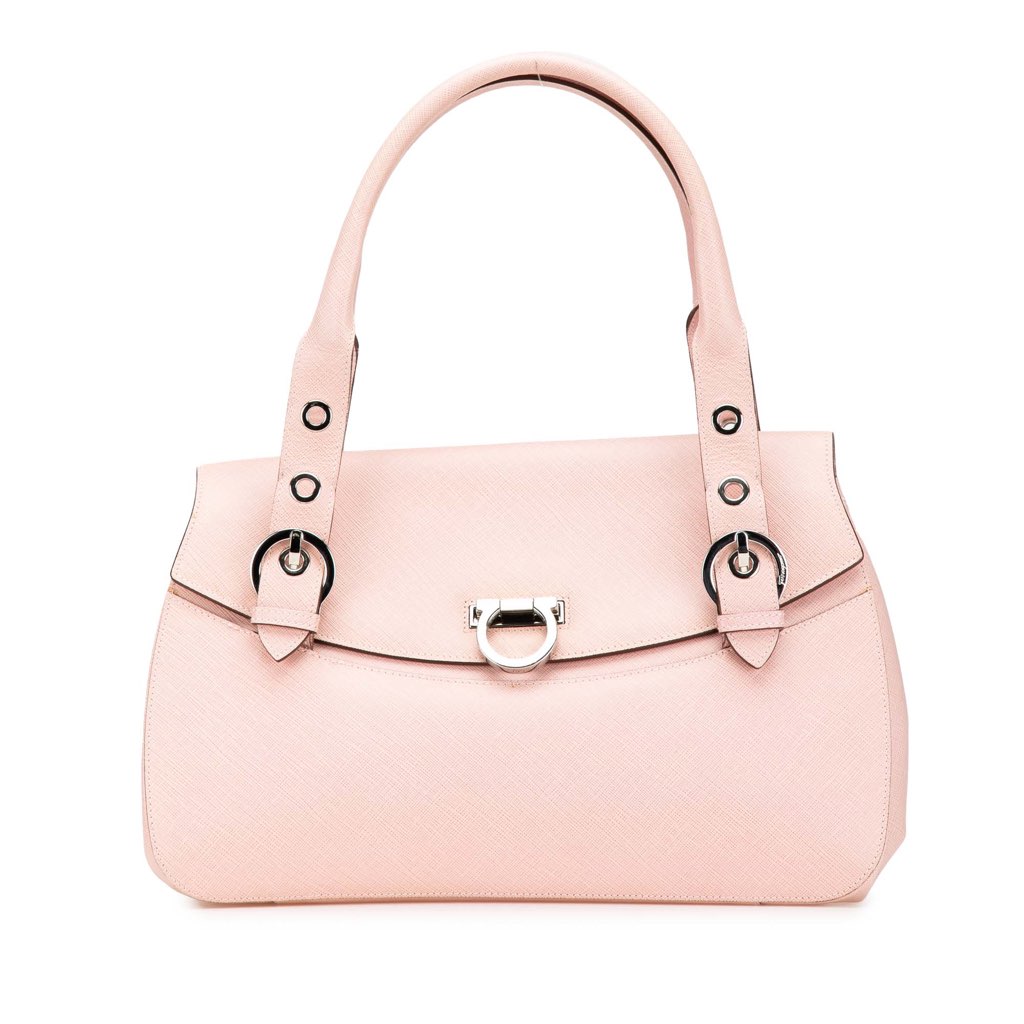 Salvatore Ferragamo Leather Gancini Handbag