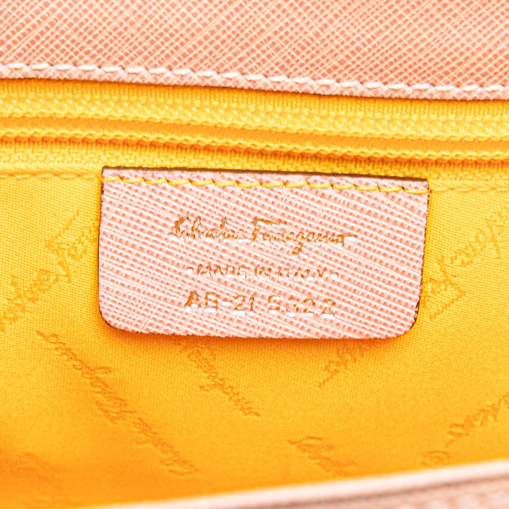 Salvatore Ferragamo Leather Gancini Handbag - Side view