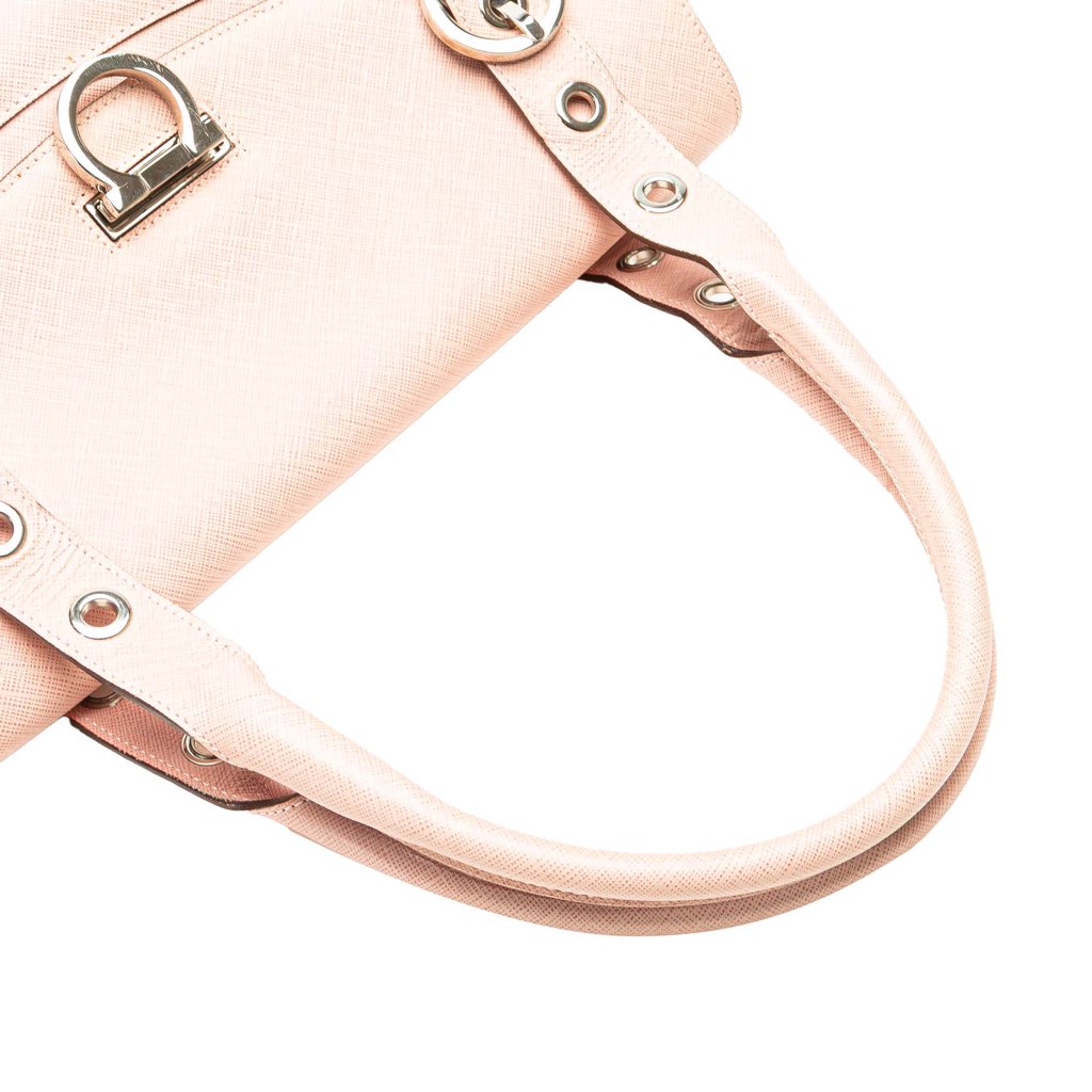 Salvatore Ferragamo Leather Gancini Handbag - Image 12