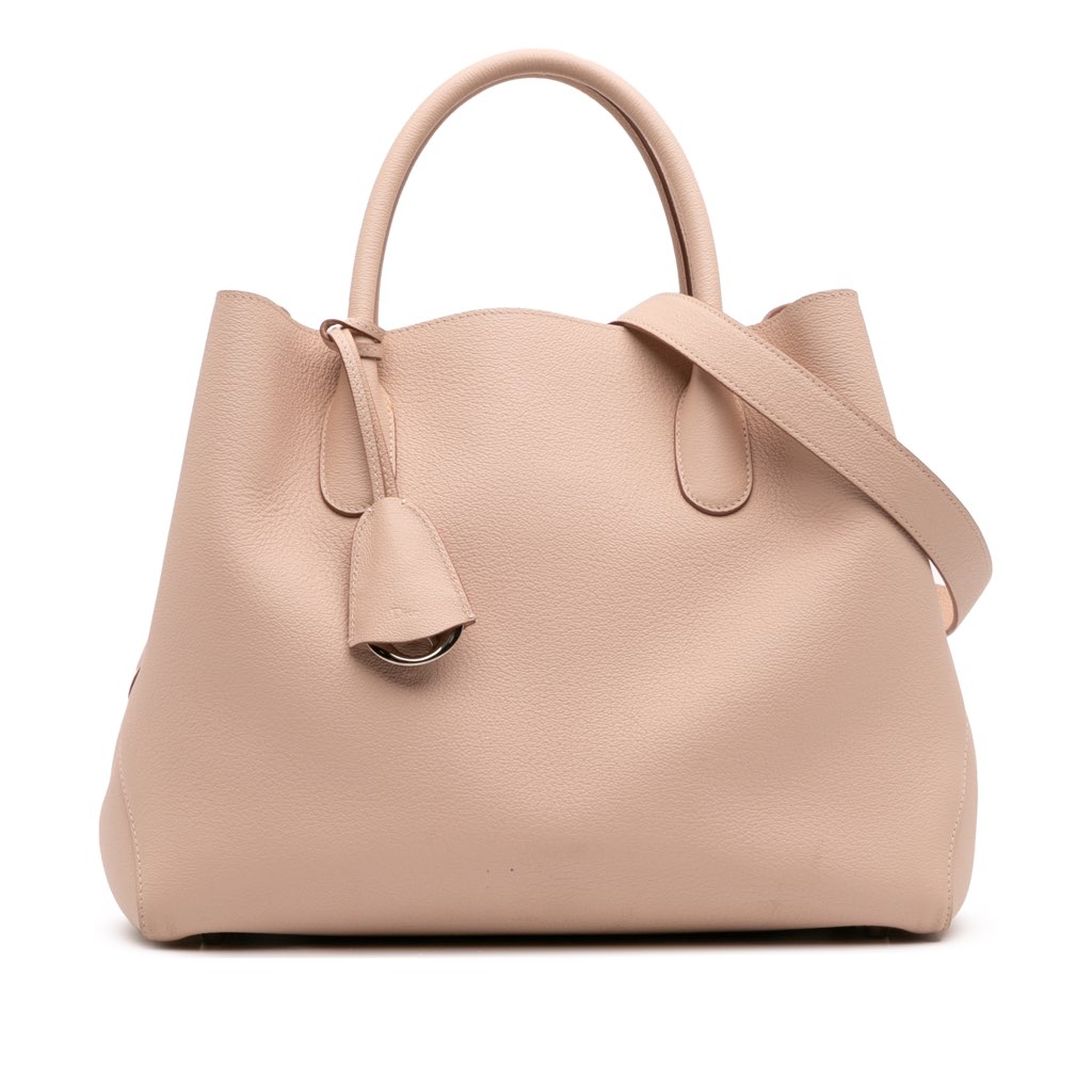 Dior Large Supple Grained Calfskin Open Bar Tote