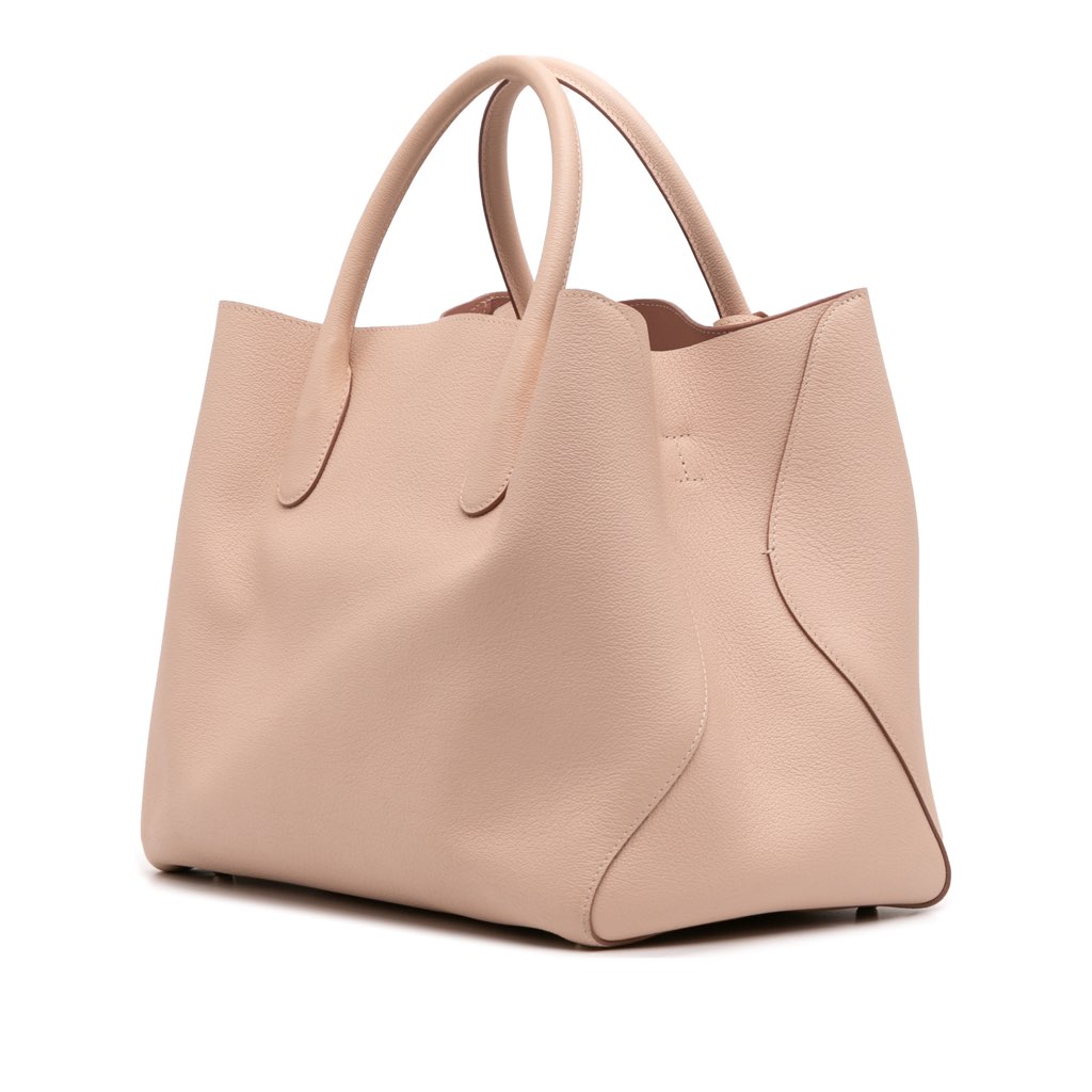 Dior Large Supple Grained Calfskin Open Bar Tote - Back view