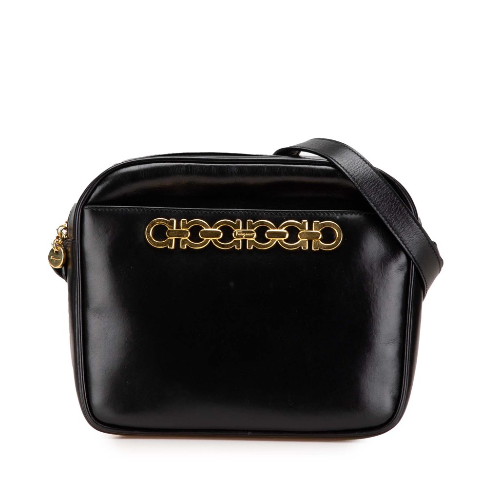 Salvatore Ferragamo Leather Gancini Crossbody