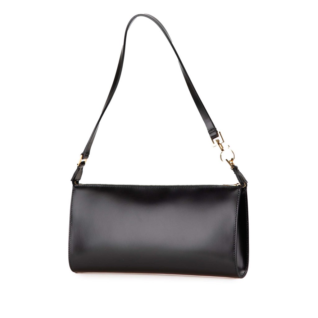 Salvatore Ferragamo Leather Gancini Shoulder Bag - 2
