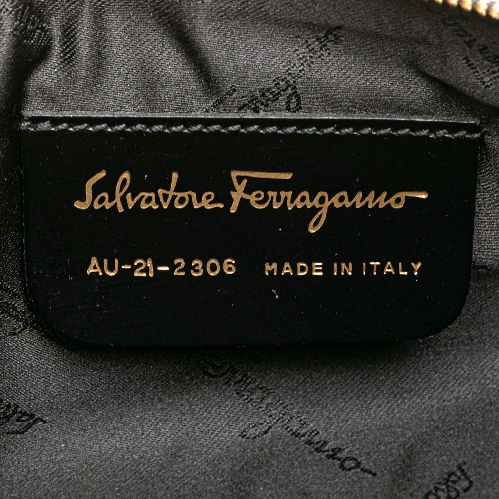 Salvatore Ferragamo Leather Gancini Shoulder Bag - 5