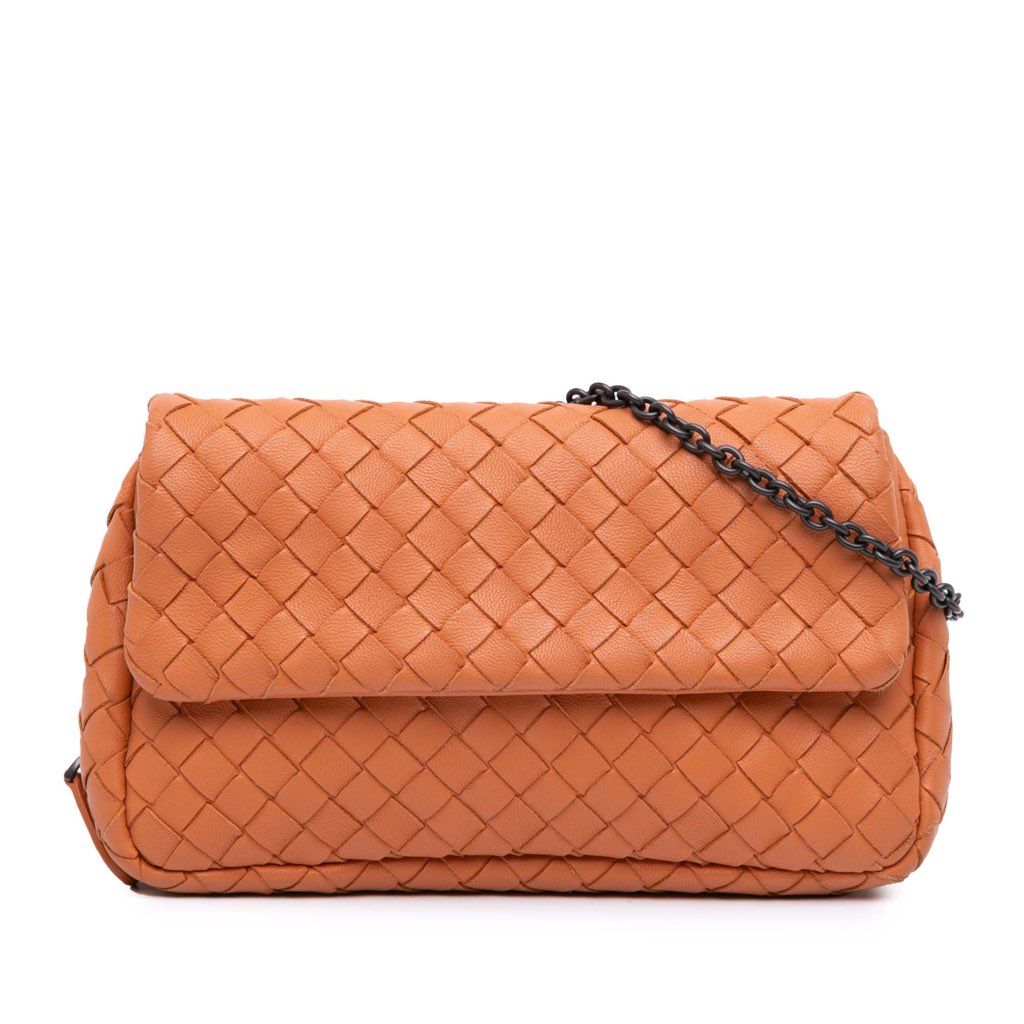 Bottega Veneta Mini Nappa Intrecciato Expandable Chain Crossbody