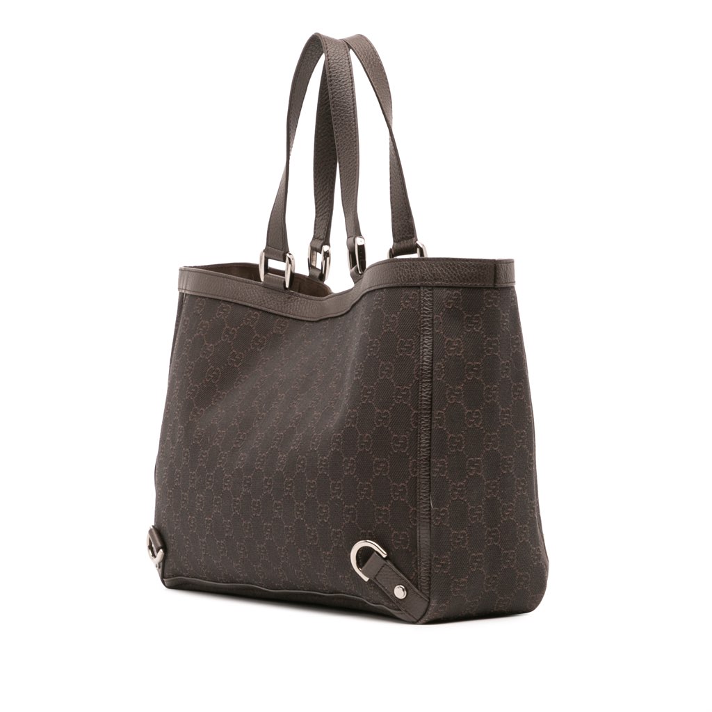 Gucci GG Denim Abbey D Ring Tote - 2