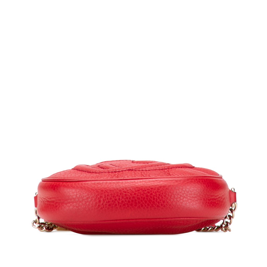 Gucci Mini Pebbled Calfskin Soho Chain Crossbody - Image 6