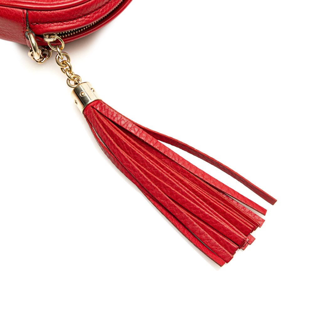 Gucci Mini Pebbled Calfskin Soho Chain Crossbody - Image 11