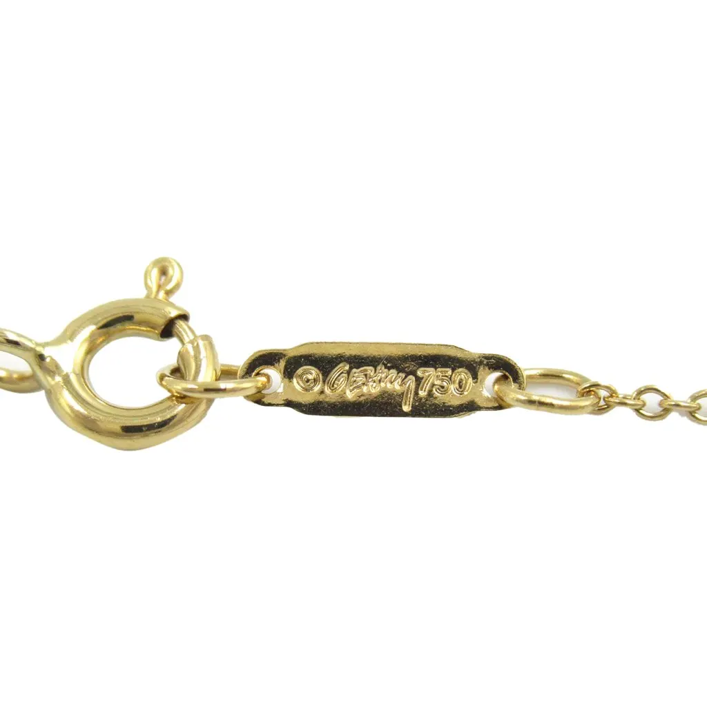 Tiffany & Co 18K Yellow Gold Frank Gehry Orchid Drop Necklace Gold Gold Good - Model View