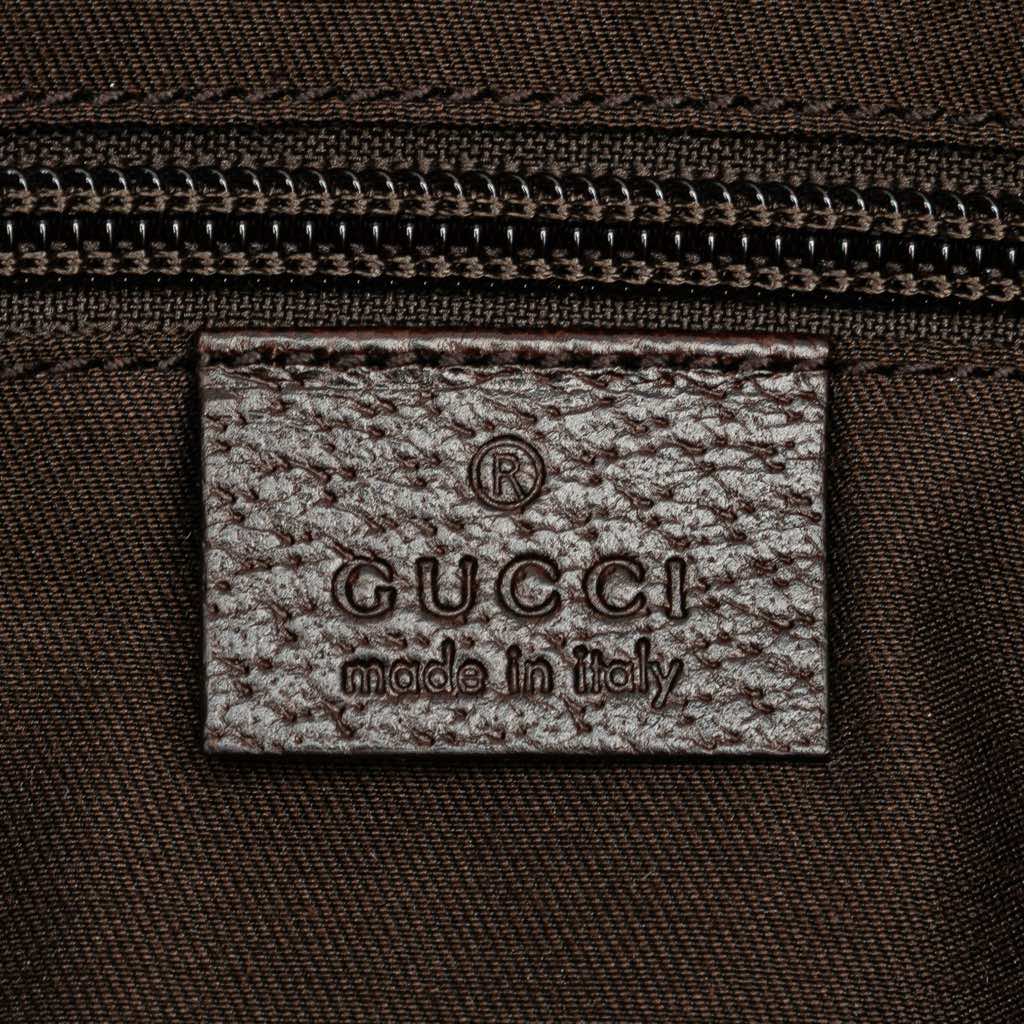 Gucci Medium GG Canvas Web Half Moon Crossbody - 5