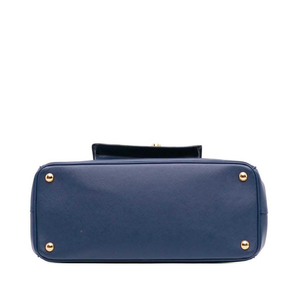 Prada Saffiano Lux Galleria Double Zip Front Pocket Satchel - Image 6