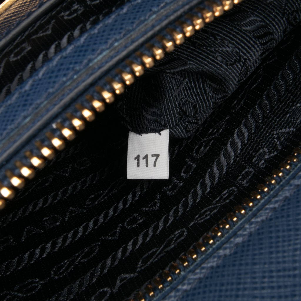Prada Saffiano Lux Galleria Double Zip Front Pocket Satchel - Detail 1