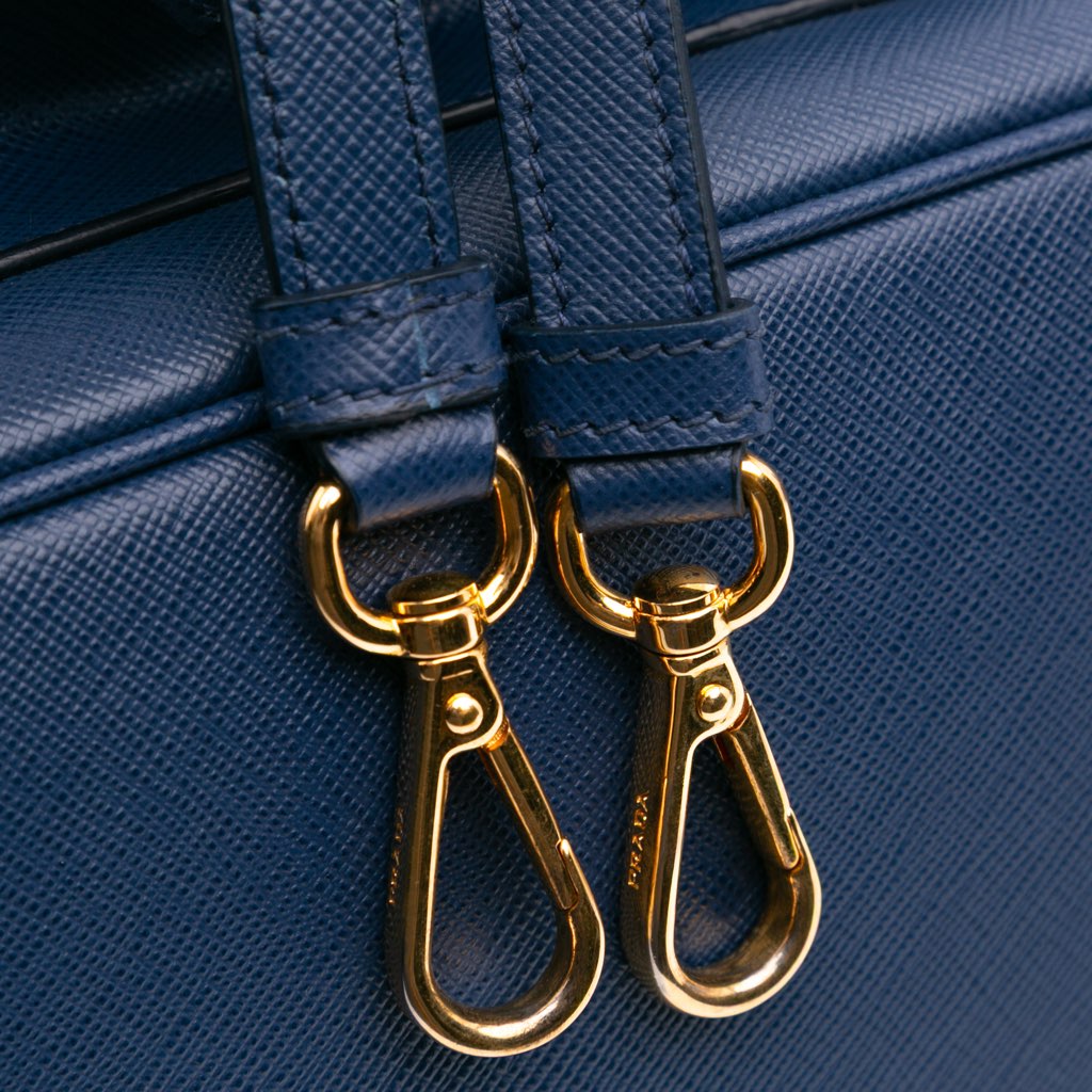 Prada Saffiano Lux Galleria Double Zip Front Pocket Satchel - Image 10