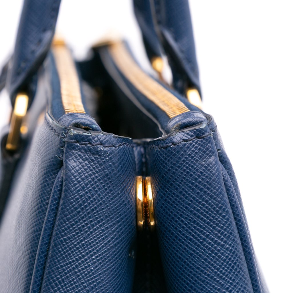 Prada Saffiano Lux Galleria Double Zip Front Pocket Satchel - Image 11