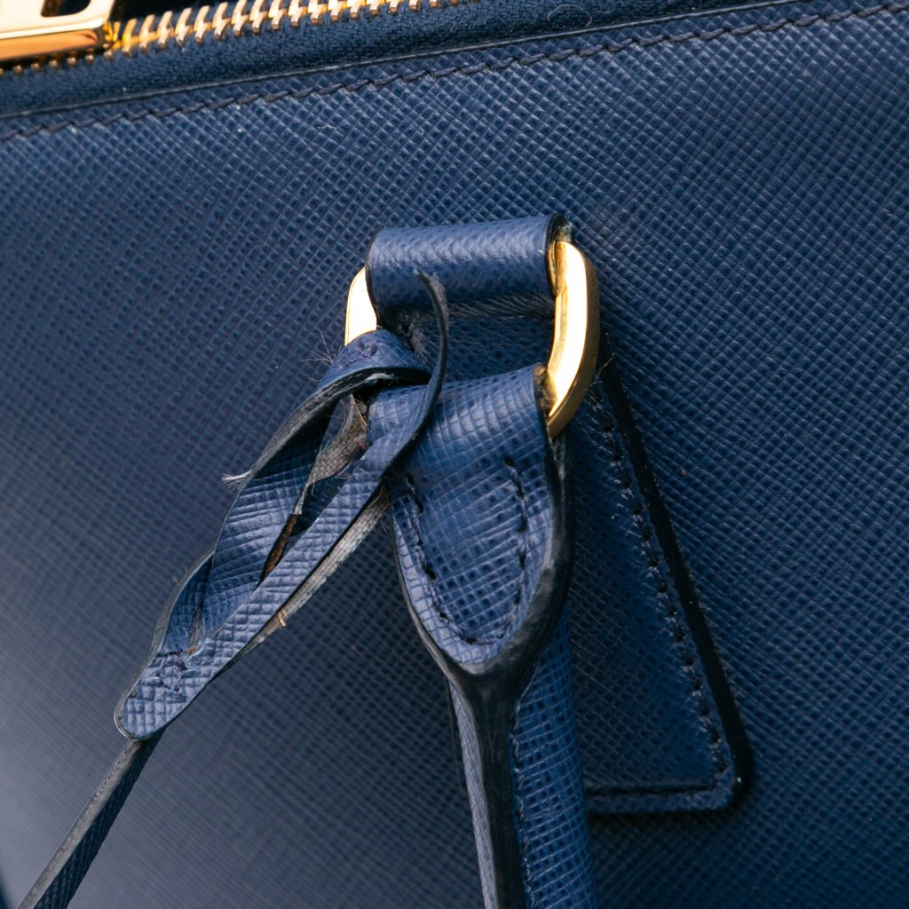 Prada Saffiano Lux Galleria Double Zip Front Pocket Satchel - Image 12