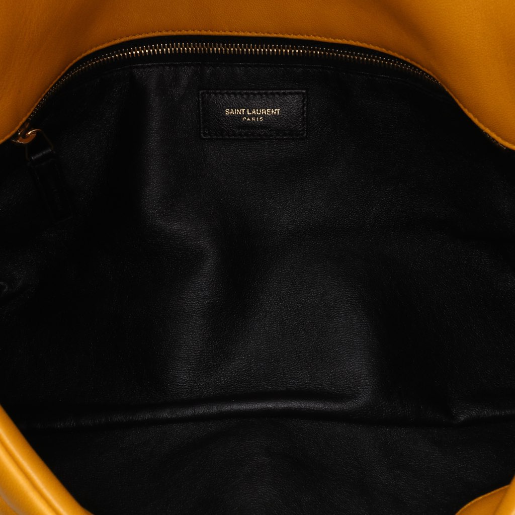 Saint Laurent Quilted Lambskin Sade Puffer Envelope Clutch - 4