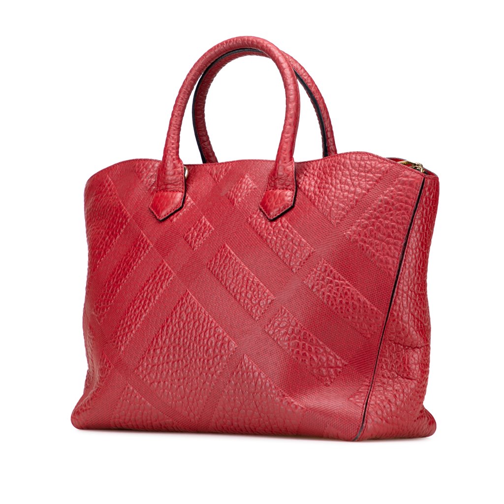 Burberry Embossed Leather Dewsbury Satchel - 2