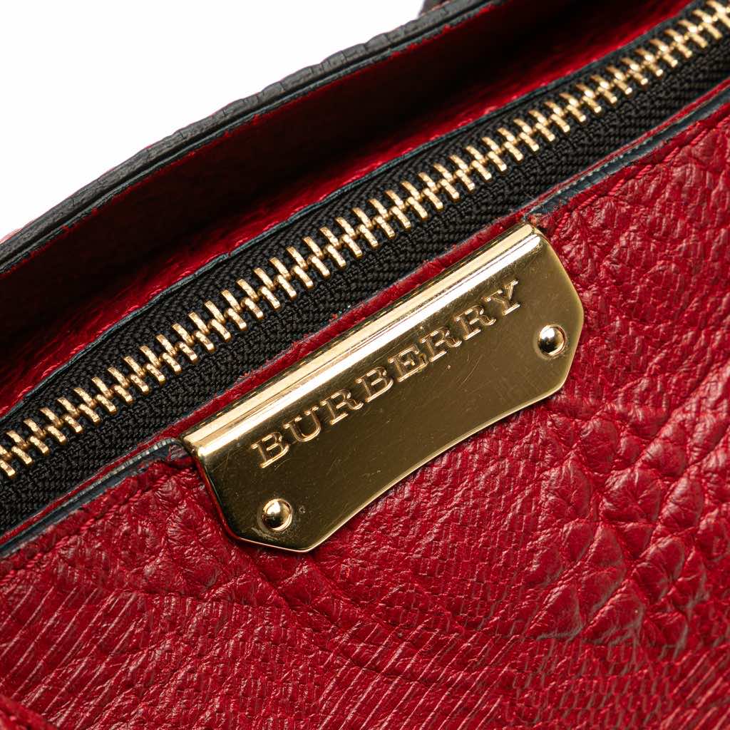 Burberry Embossed Leather Dewsbury Satchel - 5