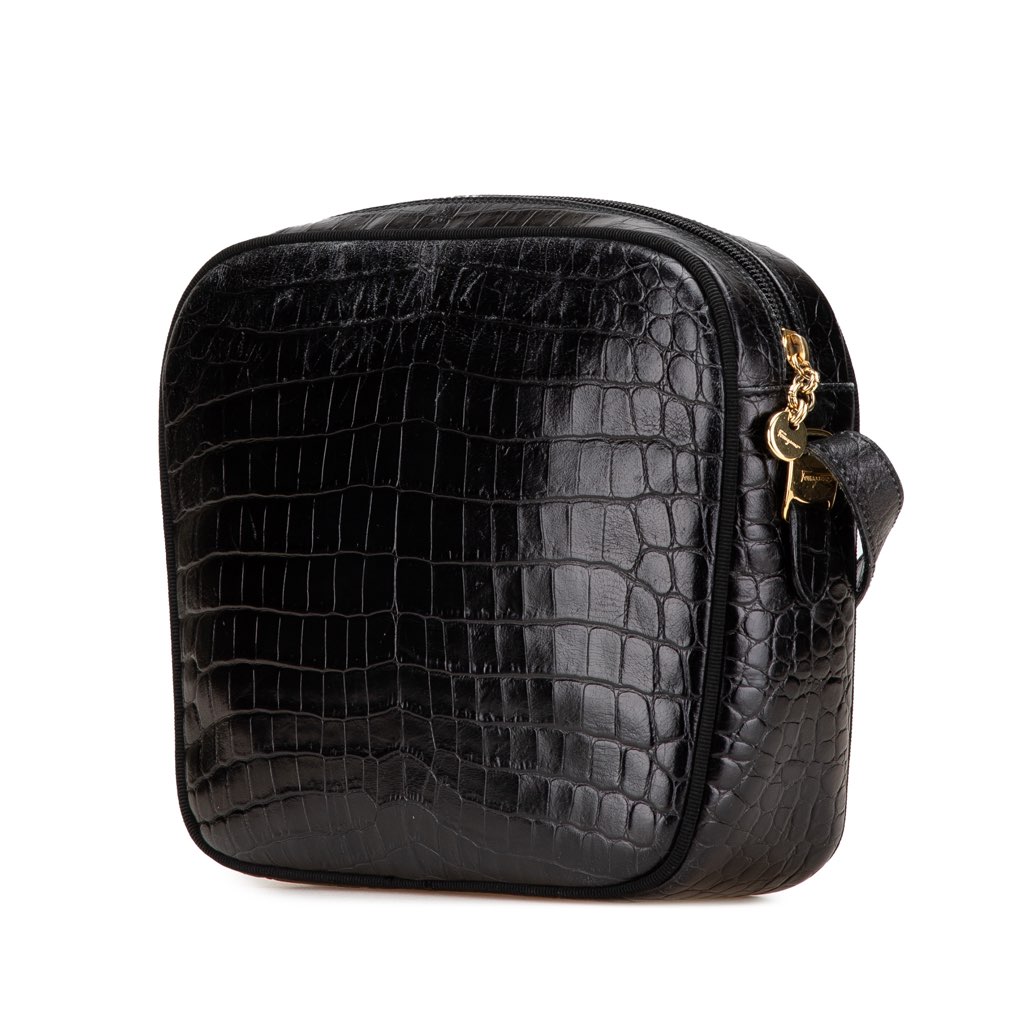 Salvatore Ferragamo Vara Embossed Leather Crossbody - 2