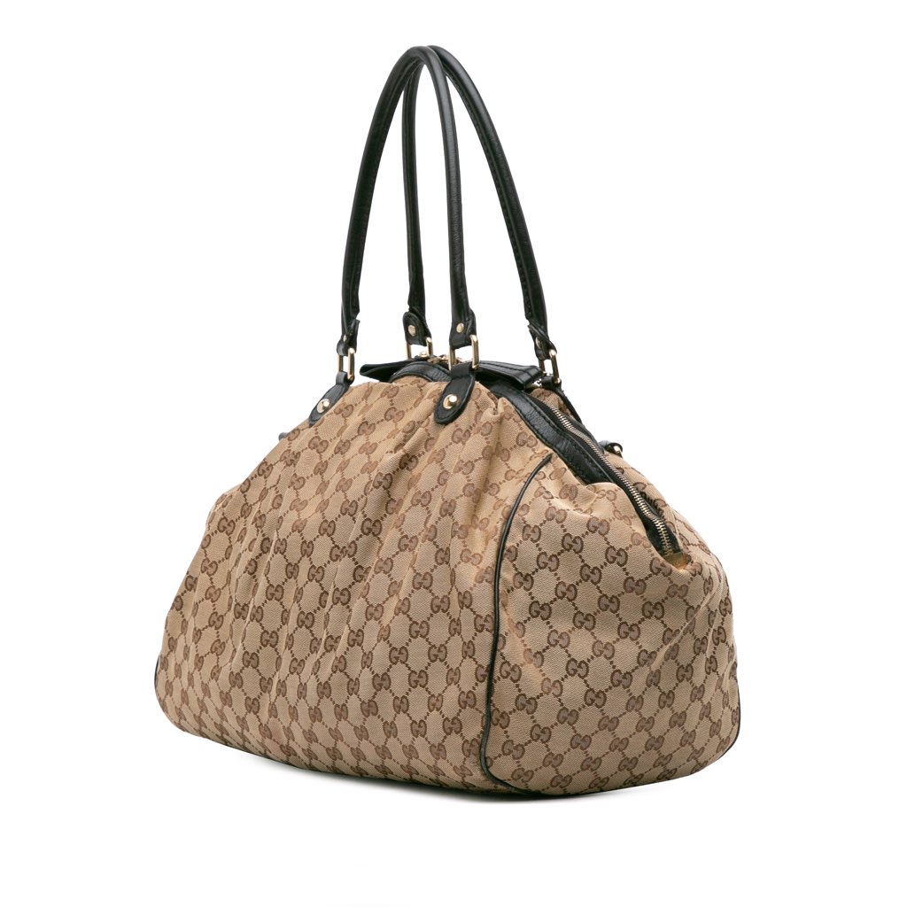 Gucci Large GG Canvas Sukey Satchel - 2