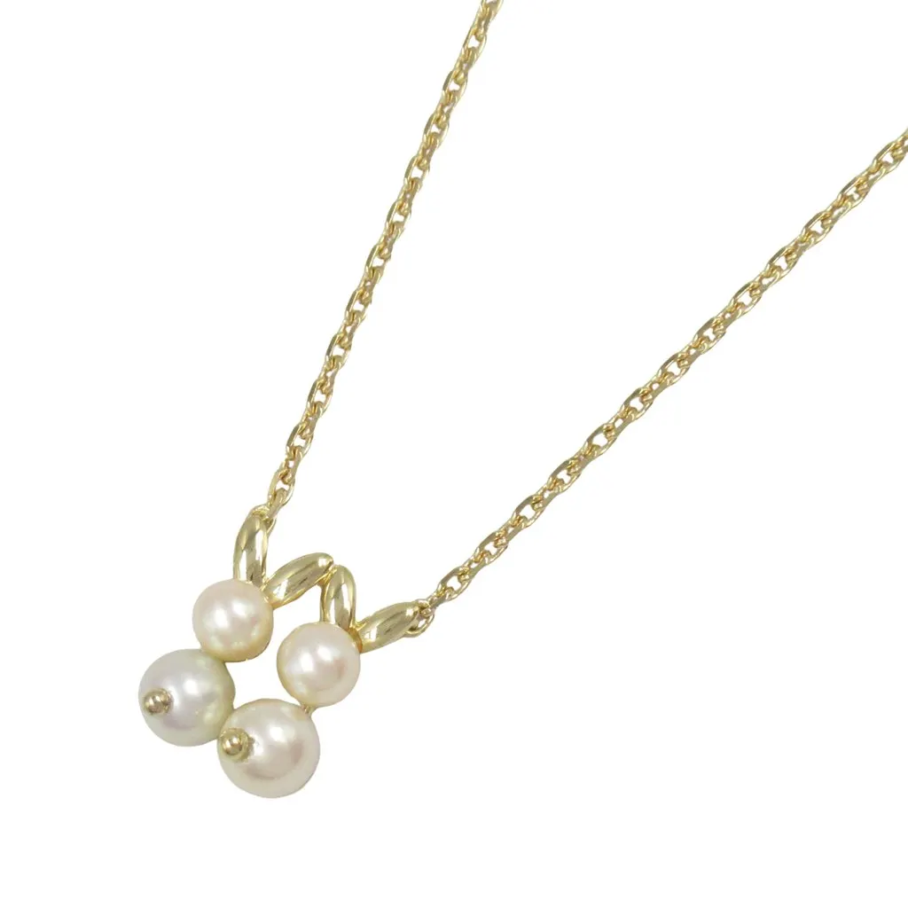 Van Cleef & Arpels 18K Yellow Gold and Akoya Pearls Necklace Gold Gold Good - Inside View
