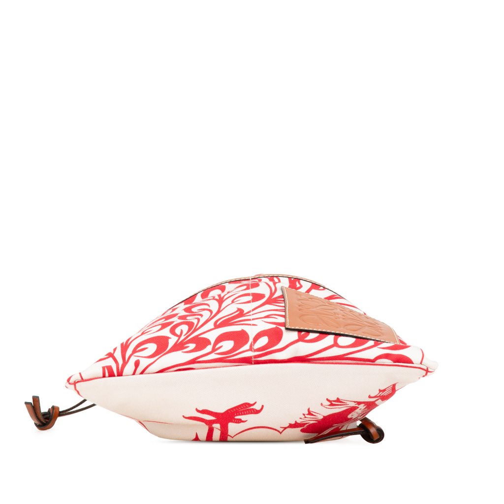 Loewe William de Morgan Small Anagram Canvas Drawstring Crossbody - 3