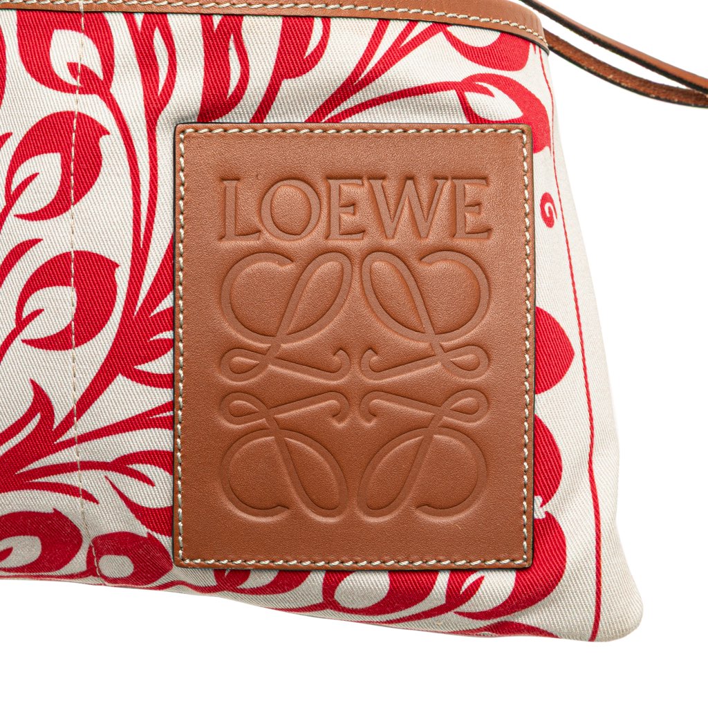 Loewe William de Morgan Small Anagram Canvas Drawstring Crossbody - 5