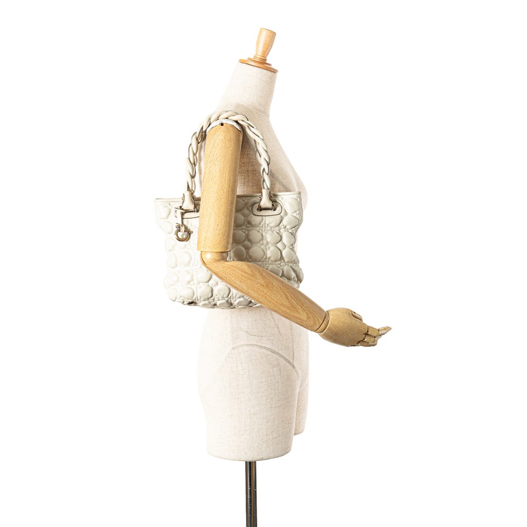 Salvatore Ferragamo Quilted Leather Gancini Handbag - Image 14