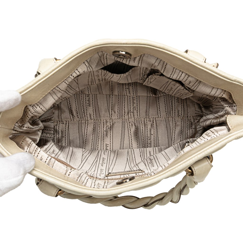 Salvatore Ferragamo Quilted Leather Gancini Handbag - 4