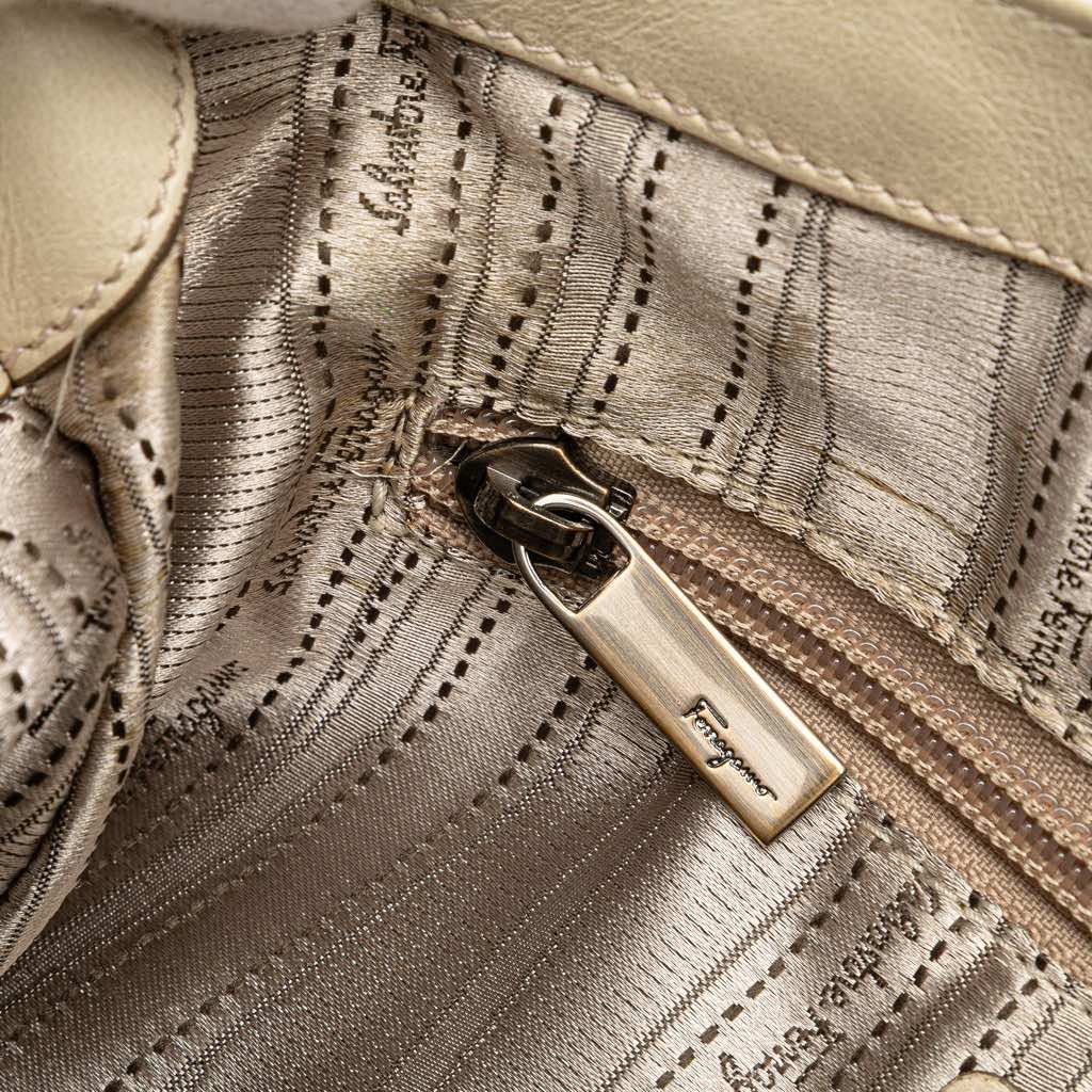 Salvatore Ferragamo Quilted Leather Gancini Handbag - Detail 2