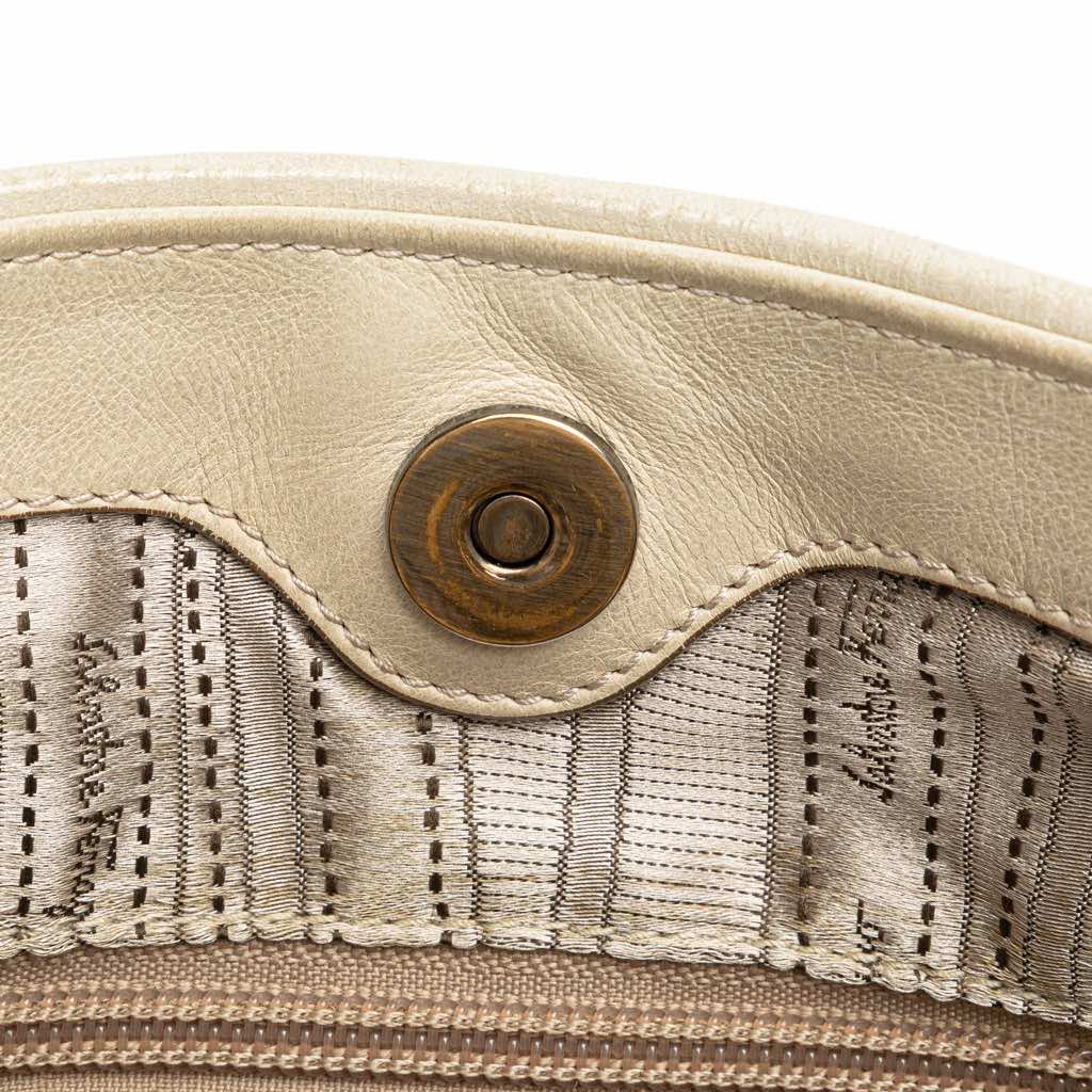 Salvatore Ferragamo Quilted Leather Gancini Handbag - Image 10