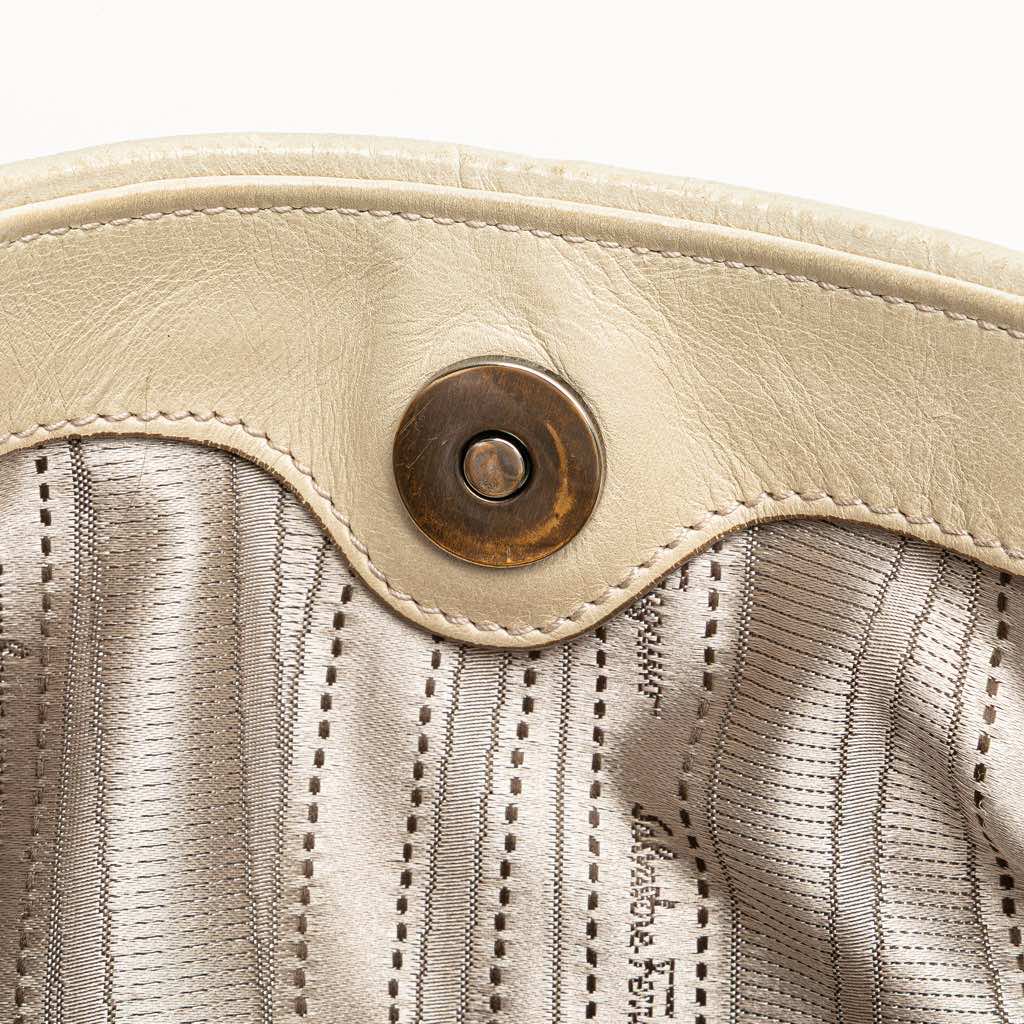 Salvatore Ferragamo Quilted Leather Gancini Handbag - Image 11