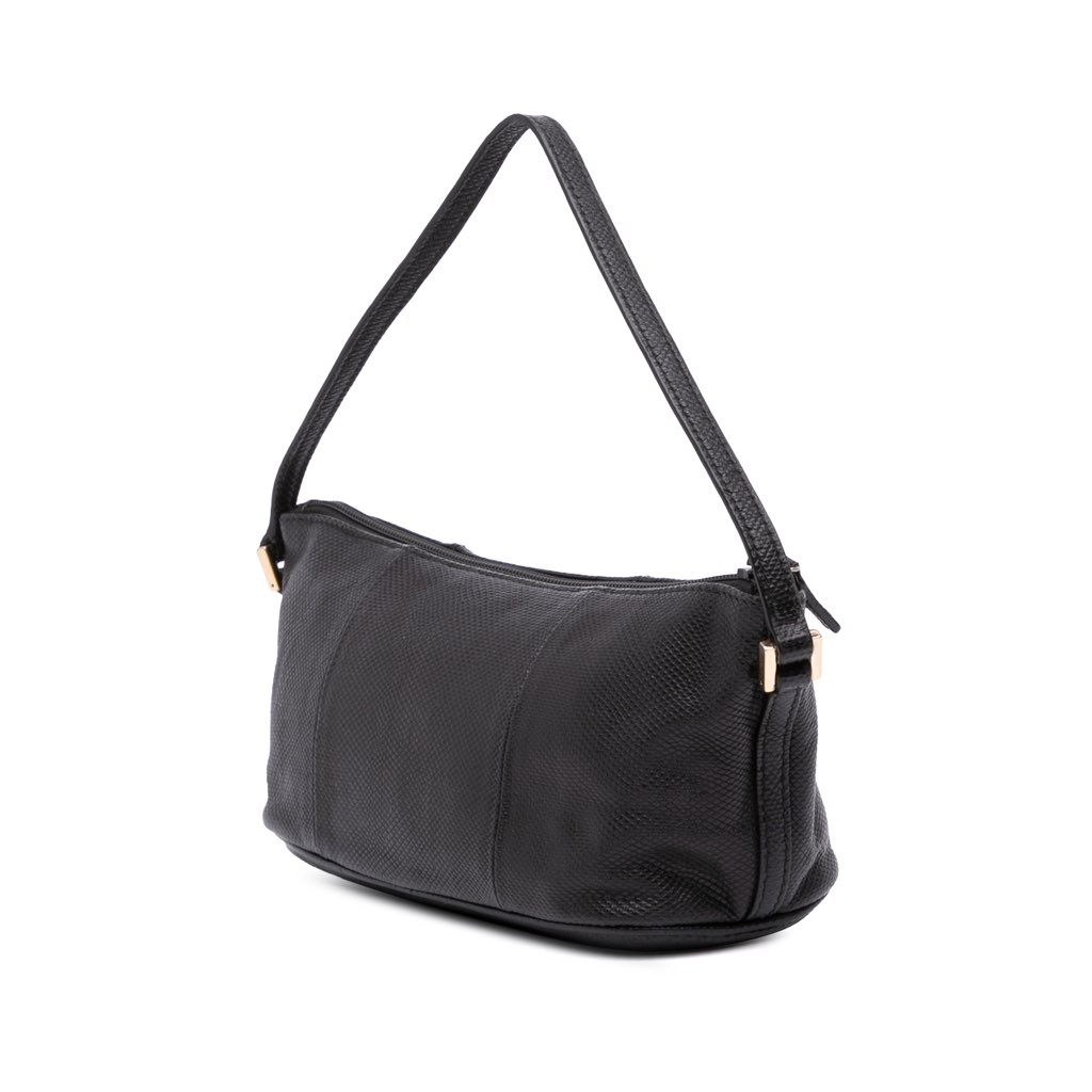 Gucci Lizard Embossed Calfskin Boat - 2