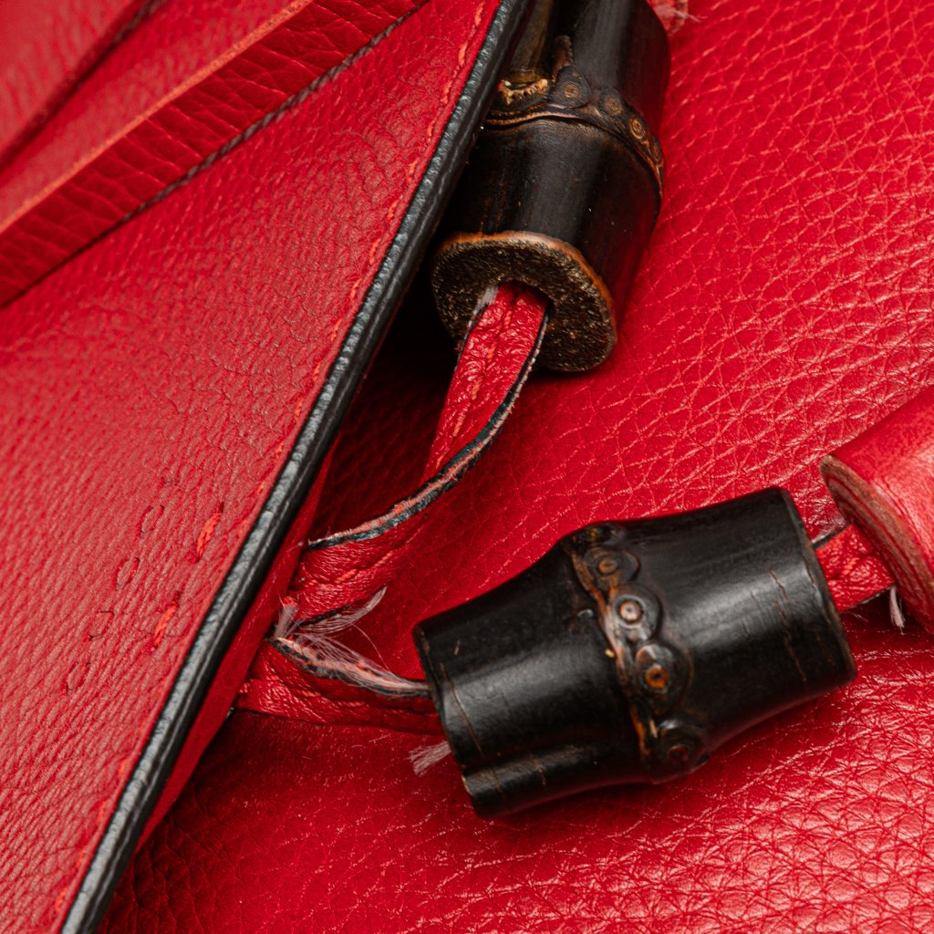 Gucci Medium Leather Bamboo Daily Crossbody - Image 13