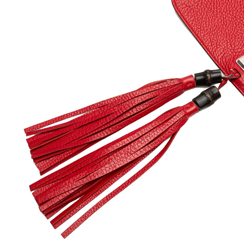 Gucci Medium Leather Bamboo Daily Crossbody - Image 14