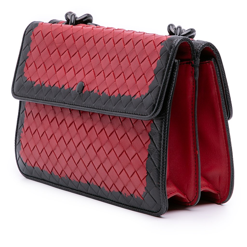 Bottega Veneta Nappa Intrecciato Glass Shoulder Bag - Back view