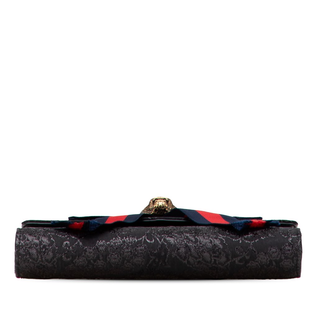Gucci Lurex Brocade Animalier Broadway Clutch - Image 6