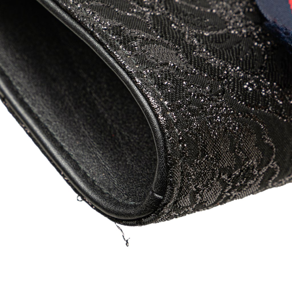 Gucci Lurex Brocade Animalier Broadway Clutch - Image 10