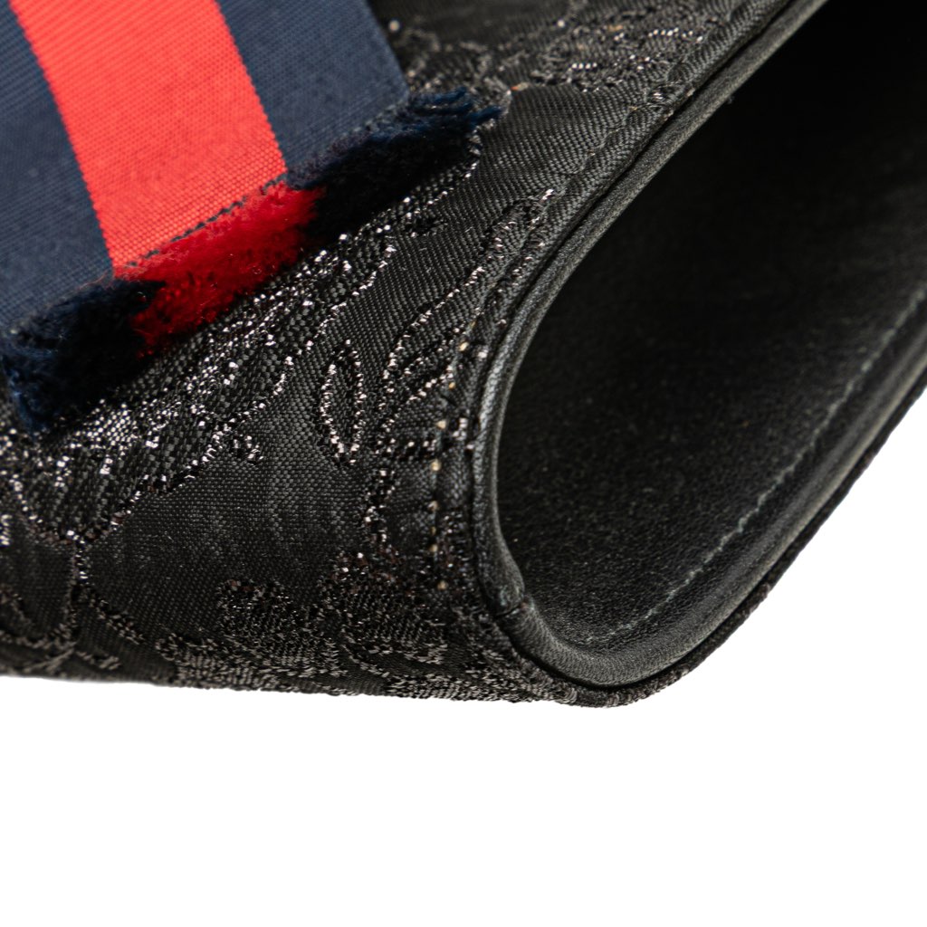 Gucci Lurex Brocade Animalier Broadway Clutch - Image 11