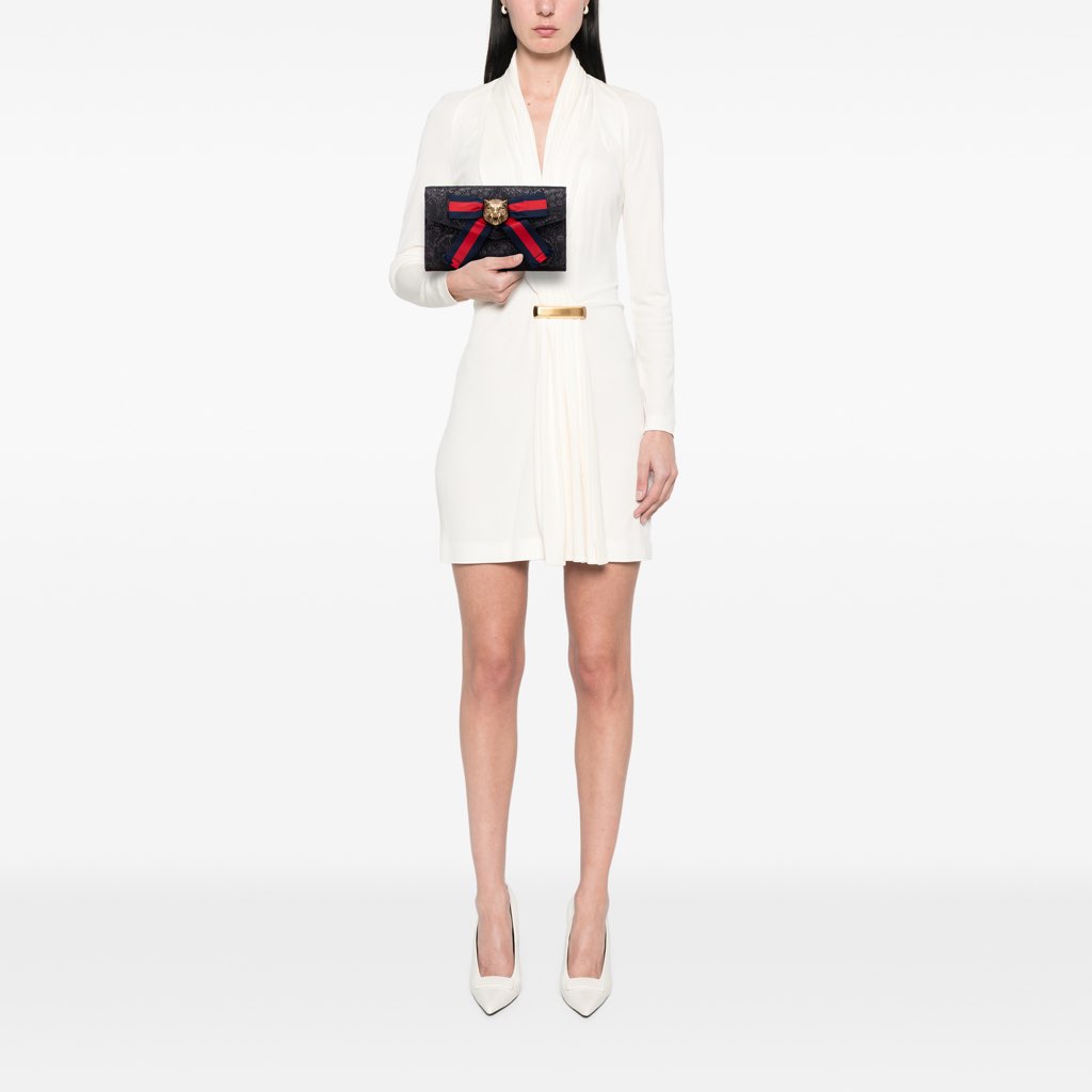 Gucci Lurex Brocade Animalier Broadway Clutch - Image 12